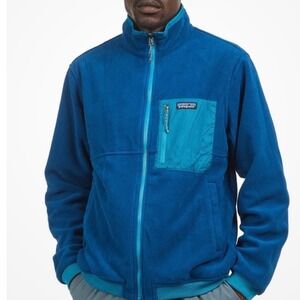 Patagonia Reversible Shelled Microdini Jacket Large Blue